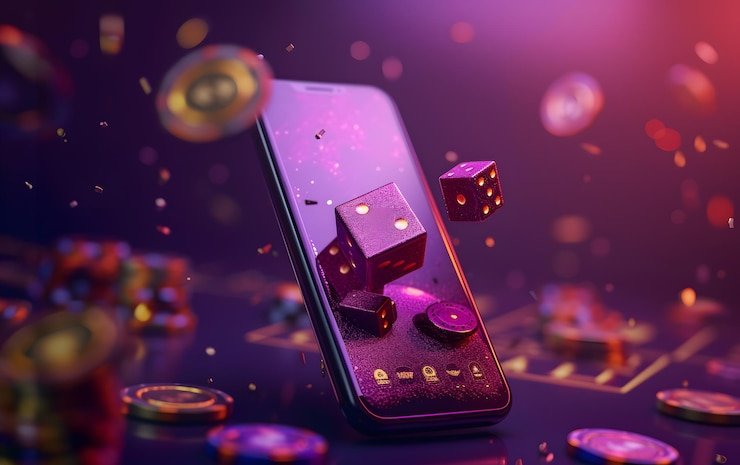 Pengguna menikmati hiburan mobile dengan platform kakakslot menggunakan smartphone